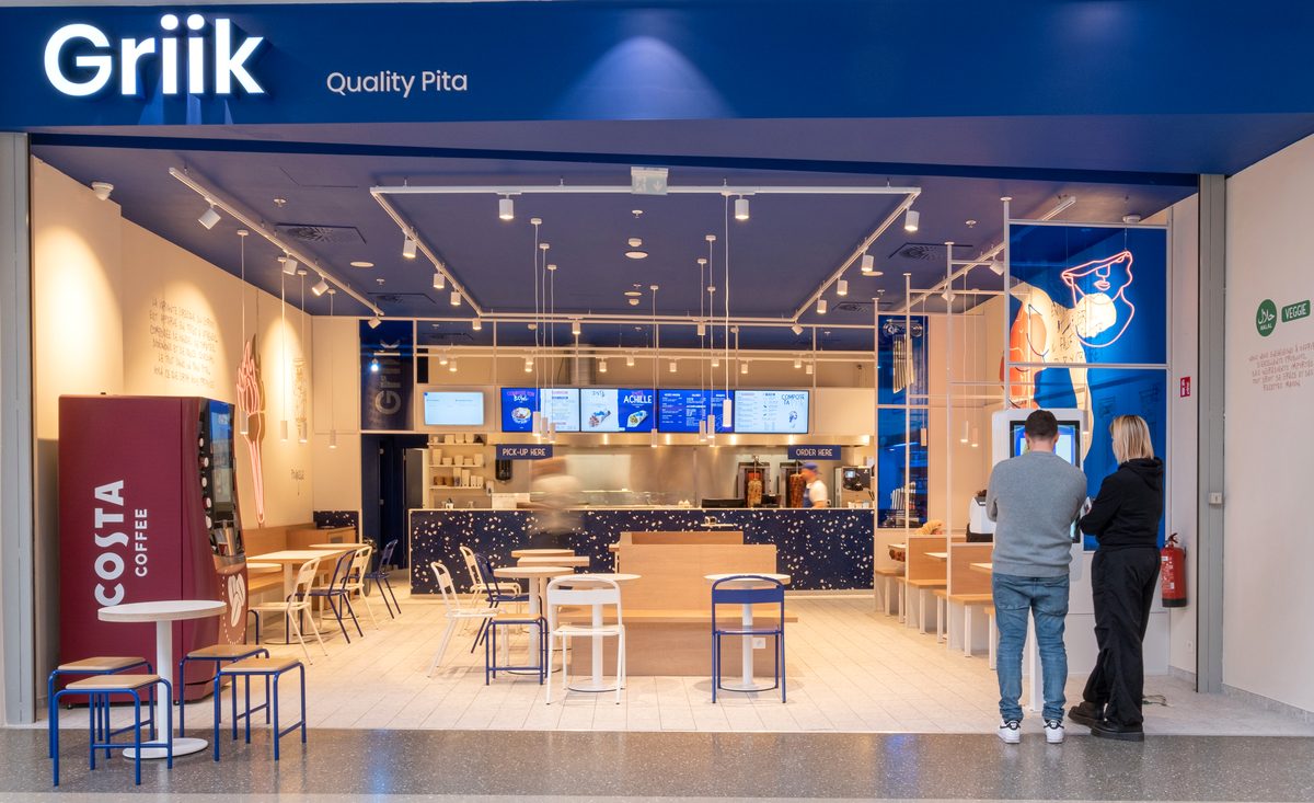 La boutique Griik de la Médiacité à Liège, enseigne « Griik Quality Pita »