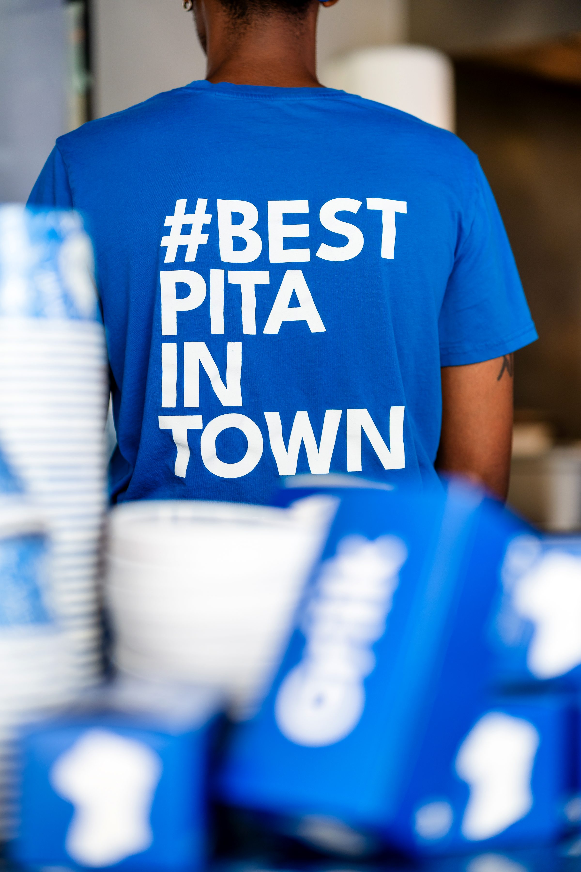 L'équipe Griik en t-shirt « Best pita in town »